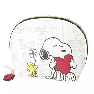 Peanuts Snoopy and Woodstock Comic Print Travel Bag Cosmetic Case
